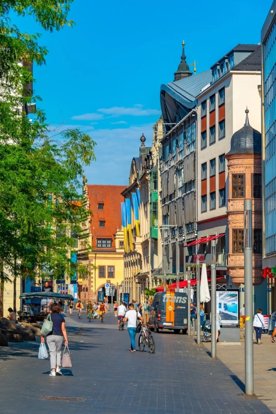 Blick auf Leipzig